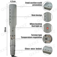 3Danlu Siyah Ab Qxxz 2023 Yenı Profesyonel Demir Buharlı Düzleştirici Rulo Rotasyon Sıcaklık Ayarı Hızlı Isıtma Saç Şekillendirici Aracı (Yurt Dışından)