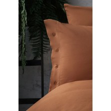 Apricitas Home Essential Kiremit Çift Kişilik %100 Pamuk Nevresim Takımı