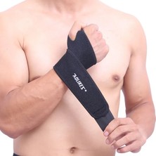Siyah 1 Adet Geri Dönüşümlü Bilek Brace Desteği Gömme Sağ/sol Başparmak Sabitleyici Voleybol Badminton Için Ayarlanabilir Bilek Desteği Wrap (Yurt Dışından)