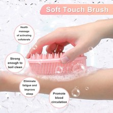 1-Yeşil Banyo ve Şampuan Fırçası Peeling Silikon Vücut Scrubber Nazik Spa Masaj Baş Derisi Masaj Duş Fırçası Islak ve Kuru Kullanım (Yurt Dışından)