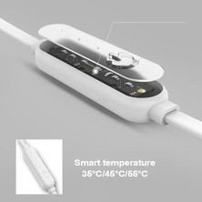 Yeniden Kullanılabilir USB Elektrikli Isıtmalı Göz Maskesi Sıcak Kompres Gri - 1 Adet (Yurt Dışından)