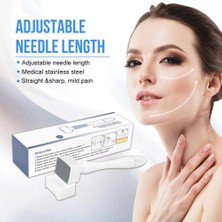 Beyaz Derma Damgası Ayarlanabilir Dermapen Iğne Uzunluğu 140 Paslanmaz Çelik Iğne Mikroiğne Mikroiğne Damgası Sakal Saç Büyüme Için Mts (Yurt Dışından)