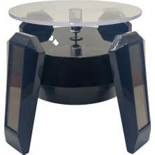 Özer Kutu Solar Ayaklı 360 Derece Döner Ürün Standı Siyah