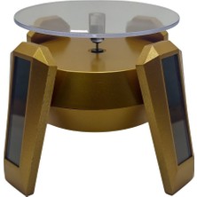 Özer Kutu Solar Ayaklı 360 Derece Döner Ürün Standı Altın