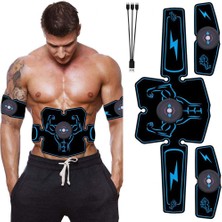 Bir Set Kas Stimülatörü Ems Abs Trainer Fitness Eğitim Dişli Karın Kasları Toner USB Şarj Edilebilir Egzersiz Ekipmanları Makinesi ile (Yurt Dışından)