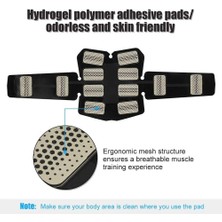 Bir Set Kas Stimülatörü Ems Abs Trainer Fitness Eğitim Dişli Karın Kasları Toner USB Şarj Edilebilir Egzersiz Ekipmanları Makinesi ile (Yurt Dışından)