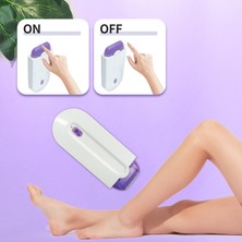 Ingiltere Tak Profesyonel Ağrısız Epilasyon Kiti Lazer Dokunmatik Epilatör USB Şarj Edilebilir Kadın Vücut Yüz Bacak Bikini El Tıraş Makinesi Saç Çıkarıcı (Yurt Dışından)