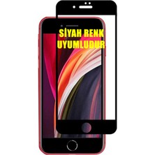 Bzontech Apple iPhone Se 2020 Ekran Koruyucu 9d Tam Kaplayan Kavisli Iphone Se 2020-SIYAH