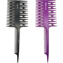 Siyah Profesyonel Saç Tarak Saç Boyama Vurgulamak Saç Fırçası Balık Kılçığı Sıçan Kuyruk Tarak Berber Kuaförlük Tarak Salon Saç Şekillendirici Aracı (Yurt Dışından)