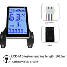 Decisive Elektrikli Bisiklet LCD Metre 5 Pin 24V 36V 48V 60V Evrensel Elektrikli Scooter M5 LCD Panel Ekran Sm Konektörü (Yurt Dışından)