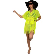 Sinhan Pareo Rahat Ve Şık Plaj Elbisesi - Kelebek Desen