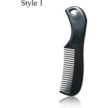 7.3 cm x 1.7 cm Erkekler Için Siyah Mini Cep Sakal Tarağı Plastik Bıyık Güzellik Dolaşık Açıcı Tarak Şekillendirici Araçları Sakal Fırçası Yüz Saç Fırçası Sakal (Yurt Dışından)