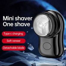 Mavi Mini USB Tıraş Makinesi Taşınabilir Elektrikli Jilet Kadınlar Için USB Şarj Edilebilir Elektrikli Tıraş Makinesi Açık Cep Boyutu Islak Kuru Elektrikli Tıraş Makinesi (Yurt Dışından)