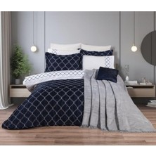 Özdilek Royal Lacivert Çift Kişilik Evlilik Düğün Çeyiz Seti 11 Parça