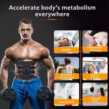 2pcs-B-Rc Elektrikli Kas Stimülatörü Ems Karın Fitness Çıkartmalar Şarj Edilebilir Vücut Ince Masaj Kablosuz LCD Ekran Kalça Eğitmen (Yurt Dışından)