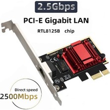 Decisive 2.5g Pcı-E RJ45 Ağ Kartı Wifi Alıcısı Gigabit Disksiz Ağ Kartı Ethernet 2500 Mbps 2.5 Gbps Pc Için (Yurt Dışından)