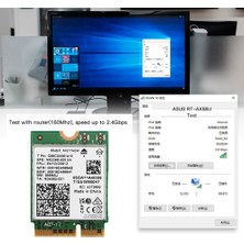 Decisive AX211NGW+ÇIFT Anten Wifi 6e M.2 Anahtar E Cnvio2 2.4ghz/5ghz Kablosuz Ağ Kartı 802.11AC Bluetooth 5.2 Adaptörü (Yurt Dışından)