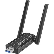 Decisive 5400MBPS Wifi 6e Ağ Kartı USB 3.0 Wifi Adaptörü -Band 2.4g 5g 6g Wifi Alıcı Dongle, 11 Sürücü Için (Yurt Dışından)