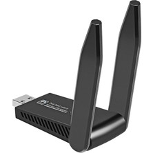 Decisive Wifi Kablosuz Ağ Kartı USB 3.0 1300 M Adaptör AC1300 Dizüstü Pc Mini Dongle Için Anten ile (Yurt Dışından)