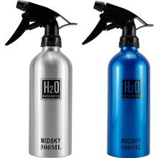 Gümüş 500 ml Kuaförlük Ince Sis Sprey Şişesi Salon Berber Aracı Su Püskürtücü Berber Profesyonel Alüminyum Sulama Kovası Sprey Şişesi (Yurt Dışından)