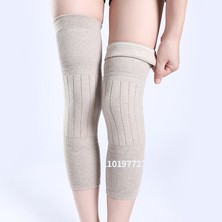Orta Gri-Kadife L 2pcs Kış Sıcak Yün Kaşmir Bacak Isıtıcıları Kollu Kalın Polar Astarlı Diz Pedleri Brace Destek Koruma Koruyucu Uzun Termal Sararlar (Yurt Dışından)