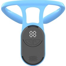 Mavi-Yeni Bir Vücut Şekillendirme Boyun Masaj Aleti Taşınabilir Ultrasonik Lenfatik Yatıştırıcı Duruş Düzeltme Titreşim Hatırlatma Cihazı (Yurt Dışından)