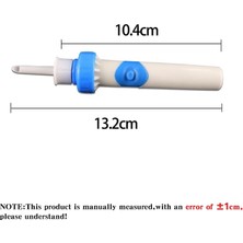 Mavi Elektrikli Akülü Güvenli Titreşim Ağrısız Vakum Kulak Kiri Temizleme Temizleyici Sökücü Spiral Kulak Temizleme Cihazı Kazmak Balmumu Kulak Tıkacı 1 Takım (Yurt Dışından)