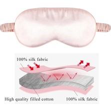 Donanma 1 Adet Siperliği Uyku Maskesi Ipek Göz Maskesi Kapak Seyahat Göz Bandı Körü Körüne Katı Taşınabilir Yeni Dinlenme Relax Göz Bandı Kapak Yumuşak Ped (Yurt Dışından)
