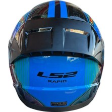 LS2 Rapıd 2 Clawn Mat Siyah-Gri-Kırmızı Kask