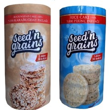 Seed'n Grains Şekersiz 2'li Atıştırmalık Set Pirinç ve Karabuğday Patlağı 2 Adet