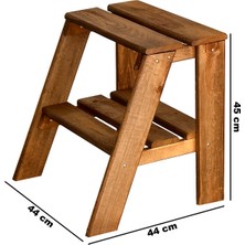 Weblonya Tabure Ahşap Merdiven Basamak Yükseltici 6032