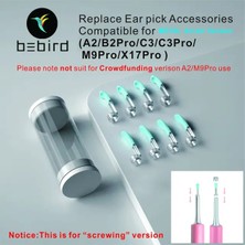 Ipuçlarını Değiştirin X8 (Yeni) Bebird R3 Yedek Ucu Yeni R1,T15,D3 Pro, Kulak Ipuçları Aksesuarları A2,C3,B2PRO,M9PRO,X17PRO Görsel Kulak Temizleyici Kamera (Yurt Dışından)