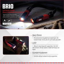 Brio Usb Şarjlı Led Lamba Boyun ve Kafa İçin Ayarlanabilir 2 x 150 Lümen