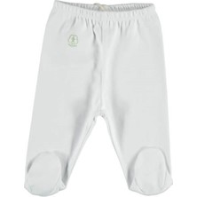 Bibaby Organik Pantolon Patikli Basic Nature Beyaz