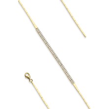 Fiyonk Kuyumculuk 14 Ayar Altın Su Yolu Bileklik Sarı