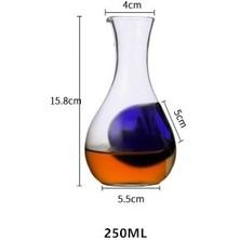 Wangchuang Mavi Şarap Potu 250 ml Japon Kristal Sake Cam Buz Sürahisi Hamster Yuva Şarap Konteyner Soğutma Odası Şarap Dökücüler Sürahi Seti Şarap Şişesi Başparmak Deliği (Yurt Dışından)