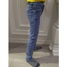 Booss Milano Slim Fit Erkek Çocuk Denim Kot Pantolon Buz Mavi 999