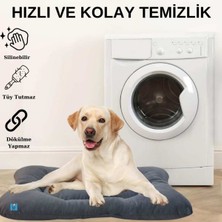 Mavi Vitrin Yıkanabilir Hafif Soft Kedi ve Köpek Yatağı Tüy Tutmaz Mukavemetli Sökülmez