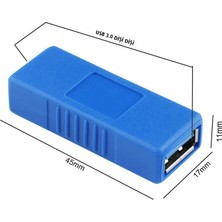 Usb 3.0 dişi dişi çevirici adaptör usb 3.0 birleştirici adaptör