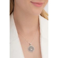 Htc Gümüş Sepeti Nazar Duası Gümüş Kolye Zincir