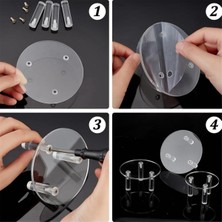 Humble 3 Paket Akrilik Takı Kozmetik Ekran Standı Takı Headdress Takı Kozmetik Ekran Standı (Yurt Dışından)