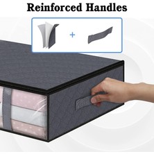 Humble 3 Paket Saklama Kutuları Giysi Saklama, Katlanabilir Battaniye Saklama Torbaları, Düzenleme Için Yatak Saklama Kapları Altında, Giyim (Yurt Dışından)