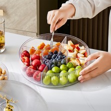 Humble Üç Katmanlı Dönen Işık Yüksek Dereceli Kase Ev Çok Fonksiyonlu Kavun Tohumları Kurutulmuş Saklama Kutusu Yeşil (Yurt Dışından)