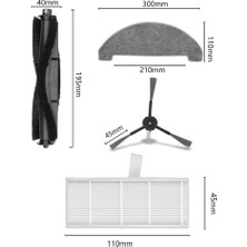 Humble Ana Yan Fırça Hepa Filtre Toz Torbası Paspas Bezleri Bez Yedek Parça S9 Robotlu Süpürge Aksesuarları Kiti (Yurt Dışından)