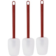 Humble 3'lü Paket Spatula Silikon Isıya Dayanıklı, Spatula Silikon, Kauçuk Kazıyıcı Spatula 10 Inç, Mutfak Kullanımı B (Yurt Dışından)