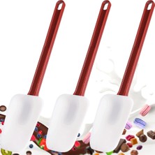 Humble 3'lü Paket Spatula Silikon Isıya Dayanıklı, Spatula Silikon, Kauçuk Kazıyıcı Spatula 10 Inç, Mutfak Kullanımı B (Yurt Dışından)