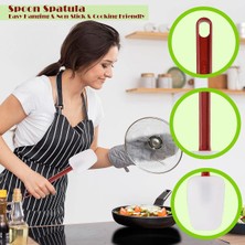 Humble 3'lü Paket Spatula Silikon Isıya Dayanıklı, Spatula Silikon, Kauçuk Kazıyıcı Spatula 10 Inç, Mutfak Kullanımı B (Yurt Dışından)