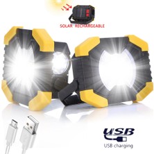Humble 50W Taşınabilir Spot Güneş Işığı LED Çalışma Işığı USB Şarj Edilebilir El Feneri (Yurt Dışından)