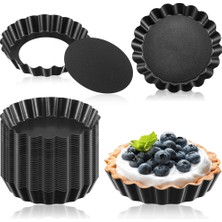 Humble 32 Adet 3 Inç Mini Tart Tavalar Yumurta Tart Kalıp Çıkarılabilir Alt Yuvarlak Kiş Tava Mini Pasta Tavaları Bakeware Kalıp (Yurt Dışından)