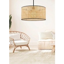 Retro Home Design Orijinal Hazeran Rattan  Salon Mutfak Kış Bahçesi Sarkıt Modern Avize